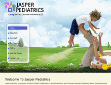 Tablet Screenshot of jasperpediatrics.com